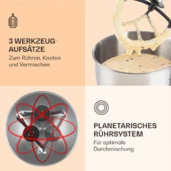 Bella Küchenmaschine 2000 W / 2,7 PS 5 Ltr Edelstahl BPA-frei 3 Bella Küchenmaschine 2000 W / 2,7 PS 5 Ltr Edelstahl BPA-frei -Klarstein Verkaufs 10008232 de 0004 logo