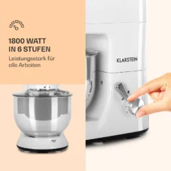 Lucia Küchenmaschine 3-in-1 2000 W / 2,7 PS 5 Ltr Edelstahl BPA-frei -Klarstein Verkaufs 10008236 de 0003 logo