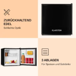 KS50-A Mini-Kühlschrank 46 Liter Mit Eisfach 41 DB -Klarstein Verkaufs 10010814 de 0004 logo