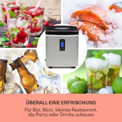 Mr. Black-Frost Eismaschine 150W Edelstahl Schwarz 15kg -Klarstein Verkaufs 10020109 de 0003 usp