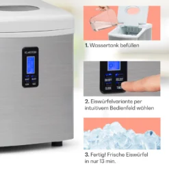 Mr. Silver-Frost Eismaschine 150W Edelstahl Weiß 15kg -Klarstein Verkaufs 10020110 de 0004 usp