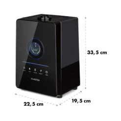 Monaco Digitaler Ultraschall-Luftbefeuchter Schwarz 6 Monaco Digitaler Ultraschall-Luftbefeuchter Schwarz -Klarstein Verkaufs 10021651 yy 0008 logo Klarstein Monaco Ultraschall Luftbefeuchter Black