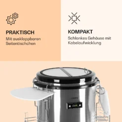 Mr. Barbot Bar-Kühlschrank 50 Liter 6-16 °C Bodenrollen Edelstahl -Klarstein Verkaufs 10026371 de 0005 logo