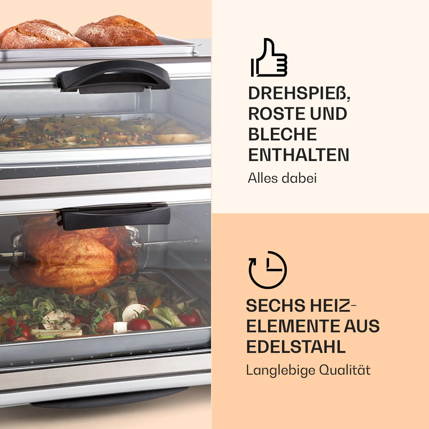 All-You-Can-Eat Doppel-Backofen Grillplatte 42 Liter 2350 Watt All-You-Can-Eat Doppel-Backofen Grillplatte 42 Liter 2350 Watt -Klarstein Verkaufs 10026452 de 0004 logo