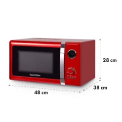 Fine Dinesty 2in1-Mikrowellen-Ofen Retro 23L 1000W 12 Programme Rot 7 Fine Dinesty 2in1-Mikrowellen-Ofen Retro 23L 1000W 12 Programme Rot -Klarstein Verkaufs 10027094 yy 0008 logo Klarstein Fine Dinesty 2in1 Mikrowellen Ofen rot