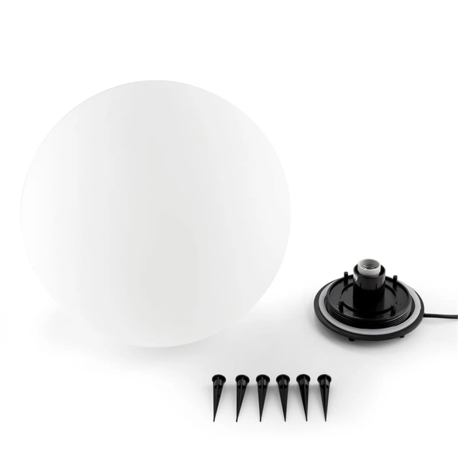 Shineball L Kugelleuchte Außenleuchte Gartenlampe 40cm weiß Shineball L Kugelleuchte Außenleuchte Gartenlampe 40cm Weiß -Klarstein Verkaufs 10027665 yy 0004 titel Lightcraft Shineball L Kugelleuchte