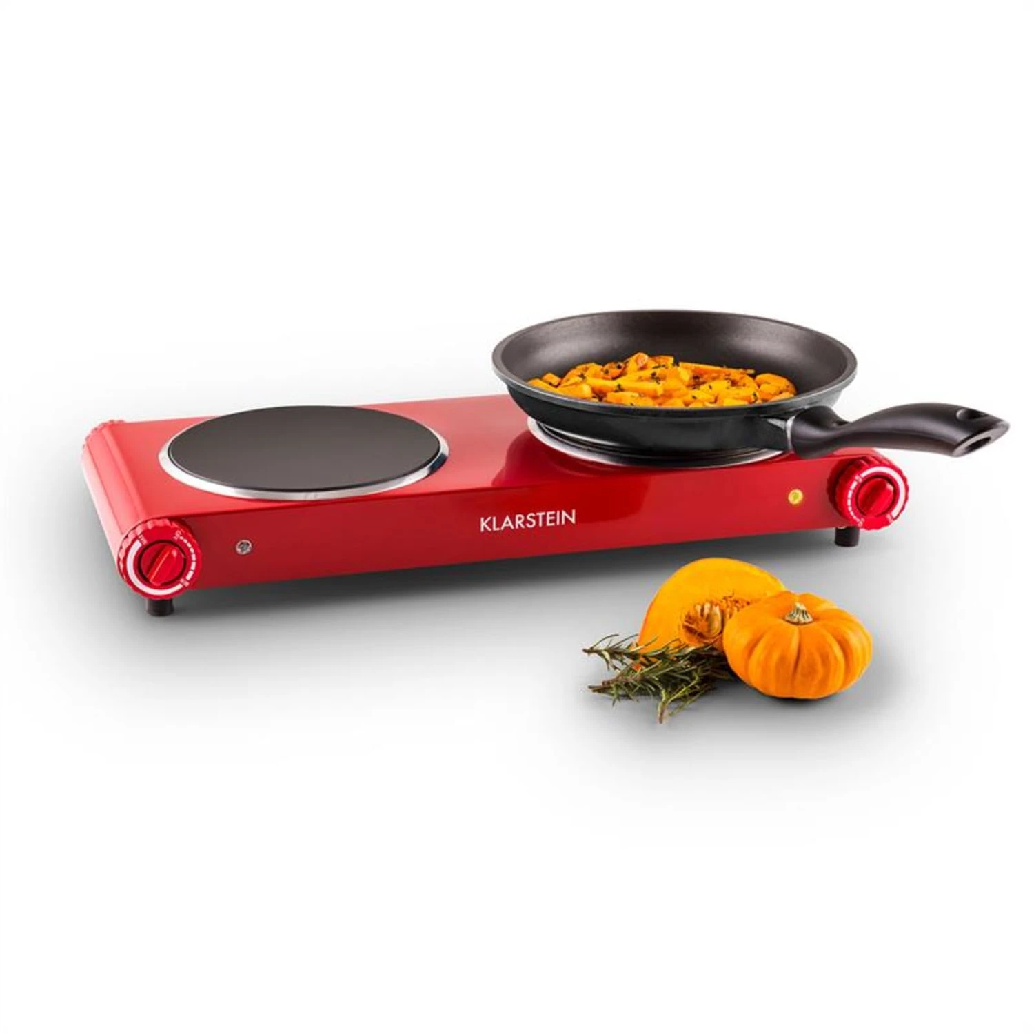 Captain Cook² Doppel-Kochplatte Infrarot 2400W Edelstahl rot Captain Cook² Doppel-Kochplatte Infrarot 2400W Edelstahl Rot -Klarstein Verkaufs 10027876 yy 0001 titel Klarstein Captain Cook Doppel Kochplatte