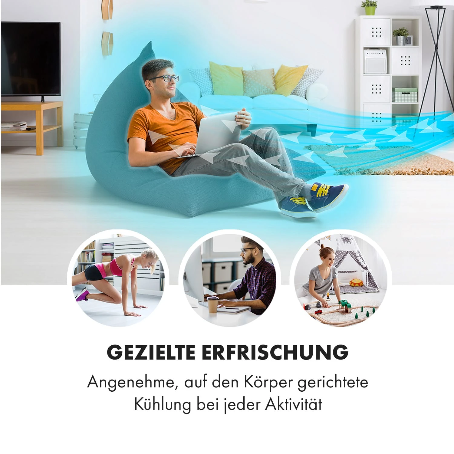 Skyscraper 3G Turmventilator 48W 1.633 m³/h Fernbedienung Skyscraper 3G Turmventilator 48W 1.633 M³/h Fernbedienung -Klarstein Verkaufs 10027942 de 0002 logo