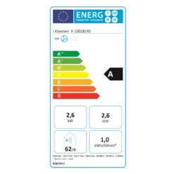 Metrobreeze 9 New York City Mobile Klimaanlage 3-in-1 -Klarstein Verkaufs 10028190 energy label