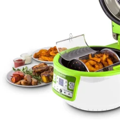 VitAir Turbo Heißluftfritteuse Grün-weiß 1400W Grillen Backen 9l -Klarstein Verkaufs 10028288 yy 0010 ambient klarstein vitair heissluft frieteuse