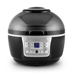 VitAir Turbo Heißluftfritteuse Grau-schwarz 1400W Grillen Backen 9l 4 VitAir Turbo Heißluftfritteuse Grau-schwarz 1400W Grillen Backen 9l -Klarstein Verkaufs 10028290 yy 0005 titel Klarstein VitAir Heissluftfritteuse