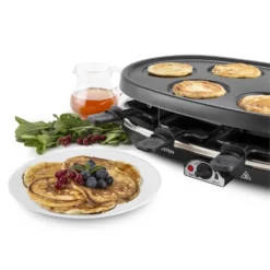 All-U-Can-Grill Raclette 4-in-1 Pancake Crêpes Steinplatte 8 Personen -Klarstein Verkaufs 10028450 yy 0009 titel Klarstein All U Can Grill Raclettegrill 4in1