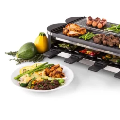 Tenderloin 50/50 Raclette-Grill 1200W 8 Personen Naturstein & Grill -Klarstein Verkaufs 10028578 yy 0006 logo 06 Klarstein Tenderloin Raclette Grill