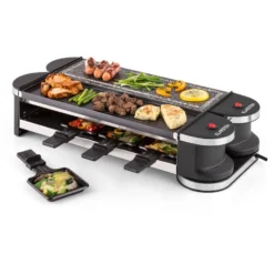 Tenderloin 50/50 Raclette-Grill 1200W 8 Personen Naturstein & Grill -Klarstein Verkaufs 10028578 yy 0007 logo 07 Klarstein Tenderloin Raclette Grill