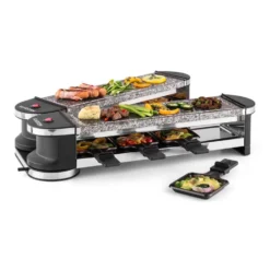 Tenderloin 100 Raclette-Grill 1200 W (2x600W) 8 Personen 2x Naturstein