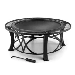 Ronda Feuerschale Ø95cm Grill Feuerstelle Funkenschutz Stahl Brüniert -Klarstein Verkaufs 10028583 yy 0007 titel 07 Blumfeldt Ronda Feuerschale 95cm Grill