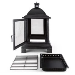 Loreo Feuerstelle Gartenkamin Feuerlaterne Gartenofen Stahl Brüniert -Klarstein Verkaufs 10028584 yy 0005 titel zubehoer 05 Blumfeldt Loreo Gartenkamin Feuerstelle