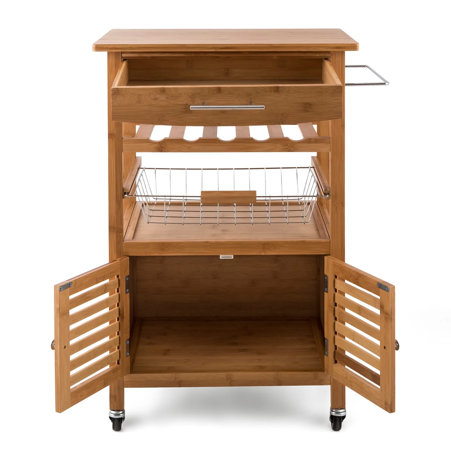 Louisiana Servierwagen Küchenwagen 5 Etagen Holz Handtuchhalter mobil Louisiana Servierwagen Küchenwagen 5 Etagen Holz Handtuchhalter Mobil -Klarstein Verkaufs 10028589 uk 0003 detail