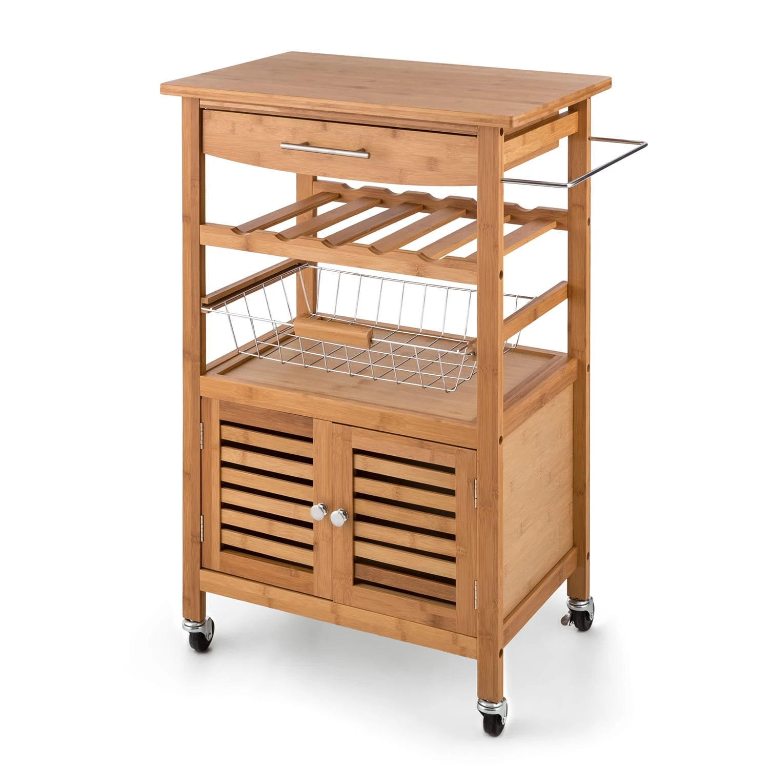 Louisiana Servierwagen Küchenwagen 5 Etagen Holz Handtuchhalter mobil Louisiana Servierwagen Küchenwagen 5 Etagen Holz Handtuchhalter Mobil -Klarstein Verkaufs 10028589 uk 0005 titel