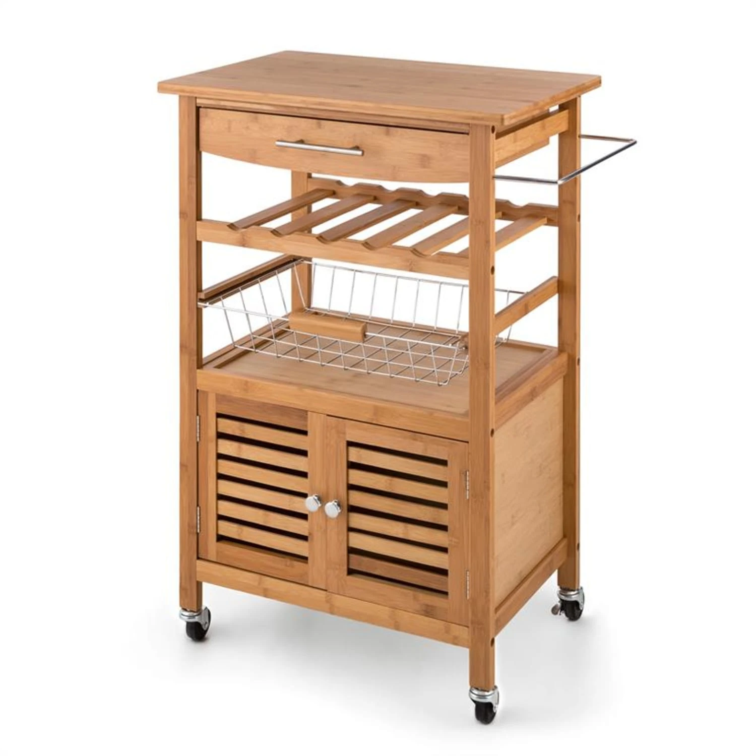 Louisiana Servierwagen Küchenwagen 5 Etagen Holz Handtuchhalter mobil Louisiana Servierwagen Küchenwagen 5 Etagen Holz Handtuchhalter Mobil -Klarstein Verkaufs 10028589 yy 0009 titel 09 Klarstein Louisiana Kuechenwagen Trolley 4 Etagen