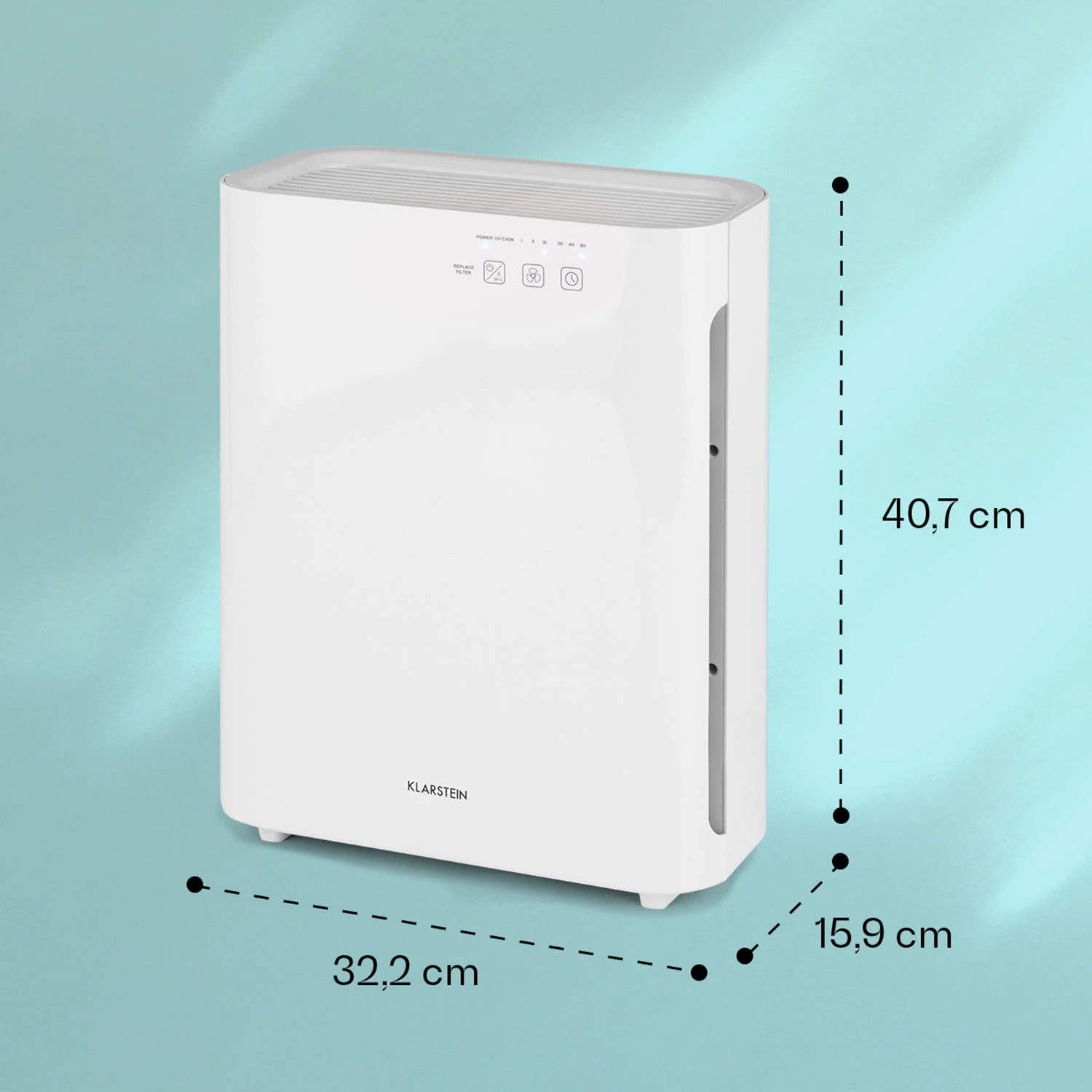 Vita Pure 2G 5-in-1 Luftreiniger HEPA-13 50 m² 30 db 55 W UV-C Touch Vita Pure 2G 5-in-1 Luftreiniger HEPA-13 50 M² 30 Db 55 W UV-C Touch -Klarstein Verkaufs 10028709 yy 0006 logo