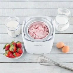 Creamberry Eiscremebereiter Flaschenkühler Frozen Yogurt 1,5l Weiß -Klarstein Verkaufs 10028925 yy 0004 ambient Klarstein Creamberry Eisbereiter reedit