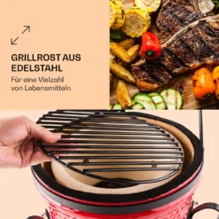 Princesize Kamado-Grill Keramikgrill Edelstahl-Grillrost Smoker BBQ -Klarstein Verkaufs 10029124 de 0003 logo