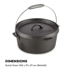 Hotrod 45 Dutch Oven BBQ-Topf 4,5 Qt / 4 Liter Gusseisen Schwarz -Klarstein Verkaufs 10029165 yy 0008 logo