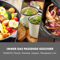 Hotrod 85 Dutch Oven BBQ-Topf 9 Qt / 8,5 Liter Gusseisen Schwarz -Klarstein Verkaufs 10029167 de 0003 logo