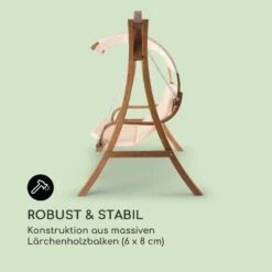 Maui Hollywoodschaukel 110 Cm 2-Sitzer Sonnensegel Polyester Lärche -Klarstein Verkaufs 10029199 de 0003 logo