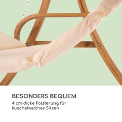 Maui Hollywoodschaukel 110 Cm 2-Sitzer Sonnensegel Polyester Lärche -Klarstein Verkaufs 10029199 de 0005 logo