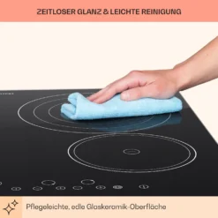 Virtuosa Keramikkochfeld Einbauherd 6500W 59x52cm 4 Zonen Glaskeramik -Klarstein Verkaufs 10029239 de 0008 usp