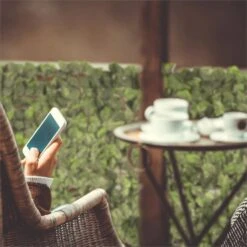 Fency Bright Leaf Sichtschutzzaun Windschutz 300x100 Cm Buche Hellgrün -Klarstein Verkaufs 10029246 yy 0004 ambient Blumfeldt Fency Bright Lea Sichtschutz