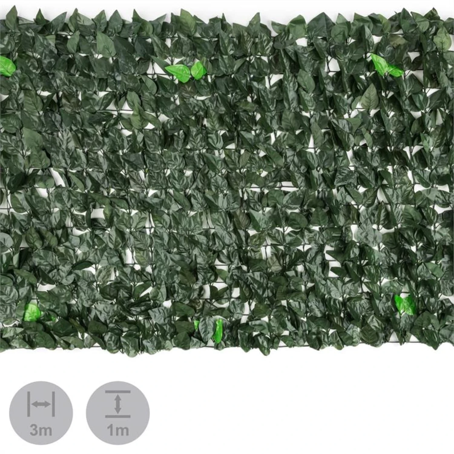 Fency Dark Leaf Sichtschutzzaun Windschutz 300x100 cm dunkelgrün Mix Fency Dark Leaf Sichtschutzzaun Windschutz 300x100 Cm Dunkelgrün Mix -Klarstein Verkaufs 10029248 yy 0002 logo Blumfeldt Fency Dark Leaf Sichtschutz