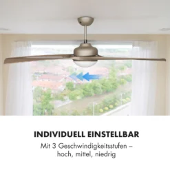 Figo 2-in-1-Deckenventilator Lampe Ø132cm 10039m³/h 51dB Fernbedienung 4 Figo 2-in-1-Deckenventilator Lampe Ø132cm 10039m³/h 51dB Fernbedienung -Klarstein Verkaufs 10029346 de 0005 logo