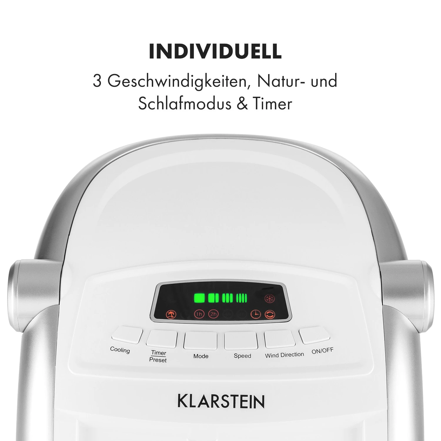 Maxfresh Ventilator Luftkühler 4-in-1 6L-Wassertank 55W Timer-Funktion Maxfresh Ventilator Luftkühler 4-in-1 6L-Wassertank 55W Timer-Funktion -Klarstein Verkaufs 10029393 de 0007 logo