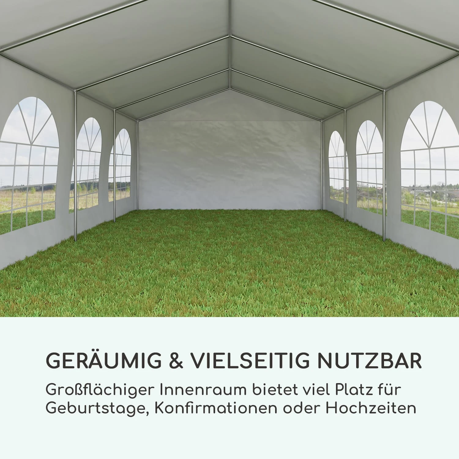 Sommerfest 4x8m 500 g/m² Partyzelt Festzelt PVC wasserdicht verzinkt Sommerfest 4x8m 500 G/m² Partyzelt Festzelt PVC Wasserdicht Verzinkt -Klarstein Verkaufs 10029436 de 0003 logo