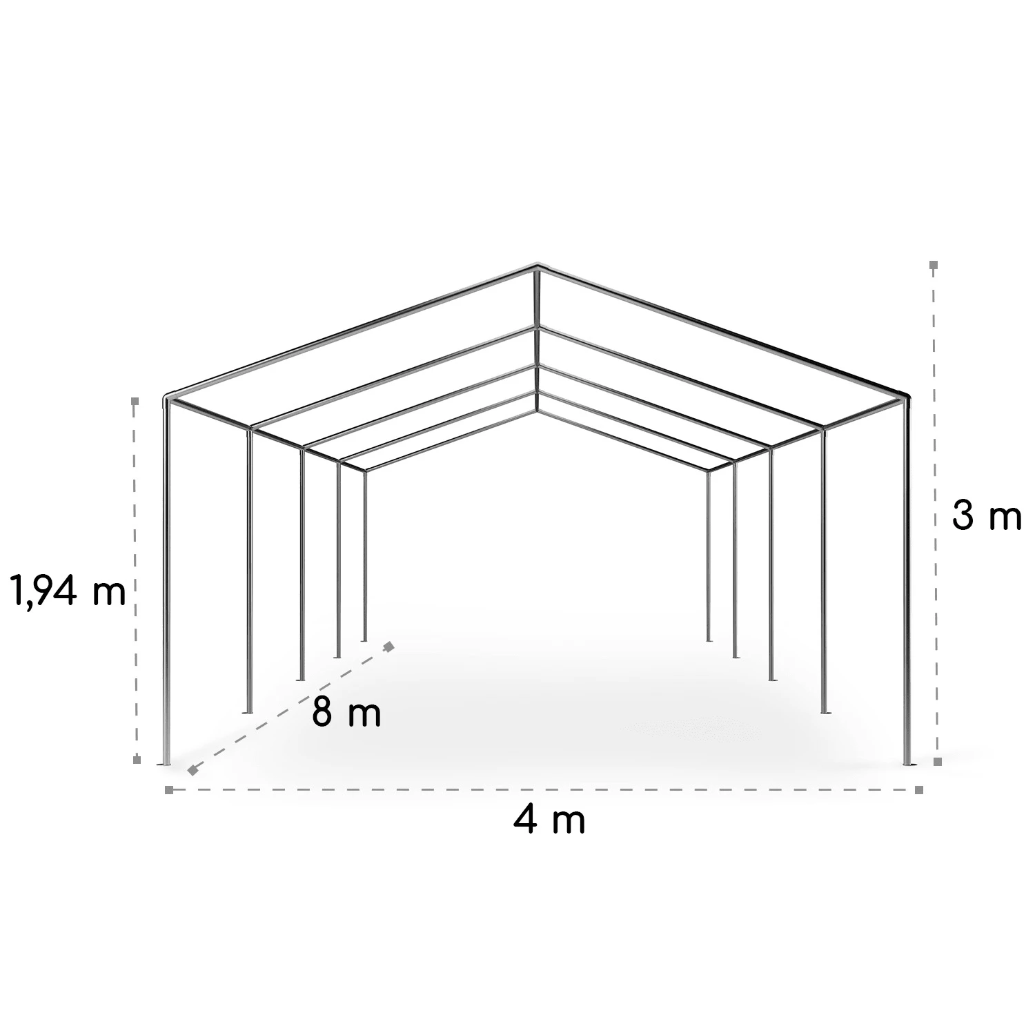Sommerfest 4x8m 500 g/m² Partyzelt Festzelt PVC wasserdicht verzinkt Sommerfest 4x8m 500 G/m² Partyzelt Festzelt PVC Wasserdicht Verzinkt -Klarstein Verkaufs 10029436 yy 0010 logo