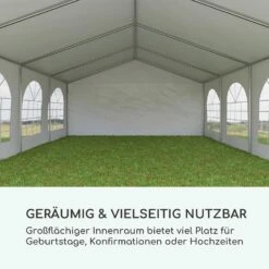 Sommerfest 5x8m 500 G/m² Partyzelt Festzelt PVC Wasserdicht Verzinkt -Klarstein Verkaufs 10029439 de 0003 logo