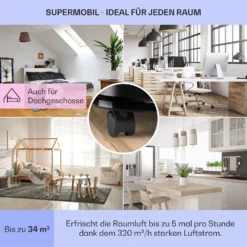 New Breeze 7 Mobile Klimaanlage 7000BTU 2,1kW 34m² Mobil Fernbedienung -Klarstein Verkaufs 10029703 de 0005 usp