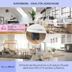 New Breeze 9 Mobile Klimaanlage 4-in-1 9.000 BTU / 2,6 KW Mobil Timer -Klarstein Verkaufs 10029704 de 0005 usp