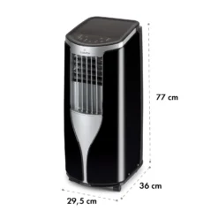 New Breeze 9 Mobile Klimaanlage 9000 BTU / 2,6 KW Timer -Klarstein Verkaufs 10029705 yy 0011 dimensions