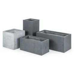 Solidflor Pflanzkübel Pflanzgefäß 79,5x38x38 Cm Fiberton Grau 3 Solidflor Pflanzkübel Pflanzgefäß 79,5x38x38 Cm Fiberton Grau -Klarstein Verkaufs 10029842 yy 0004 variant Blumfeldt Solidflor Pflanztopf