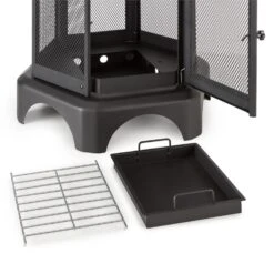 Mandala Gartenkamin Feuerstelle Thermolack Inkl. Schürhaken -Klarstein Verkaufs 10030147 yy 0005 detail Fire Basket black