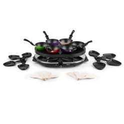 Woklette Tischgrill Raclette Wokset 1200 W 8 Personen Antihaft 3 Woklette Tischgrill Raclette Wokset 1200 W 8 Personen Antihaft -Klarstein Verkaufs 10030539 yy 0004 detail oneConcept Woklette Tischgrill Raclette Wok 1200W