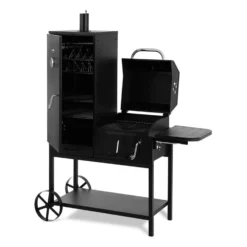 Fleischbrocken Holzkohlegrill Smoker Räucherofen BBQ-Grill Schwarz -Klarstein Verkaufs 10030554 yy 0007 front Professional charcoal grill and smoker