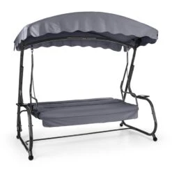 High Society Hollywoodschaukel Gartenschaukel 220 Cm Grau -Klarstein Verkaufs 10030611 yy 0002 titel Blumfeldt High Society Hollywoodschaukel dunkelblau