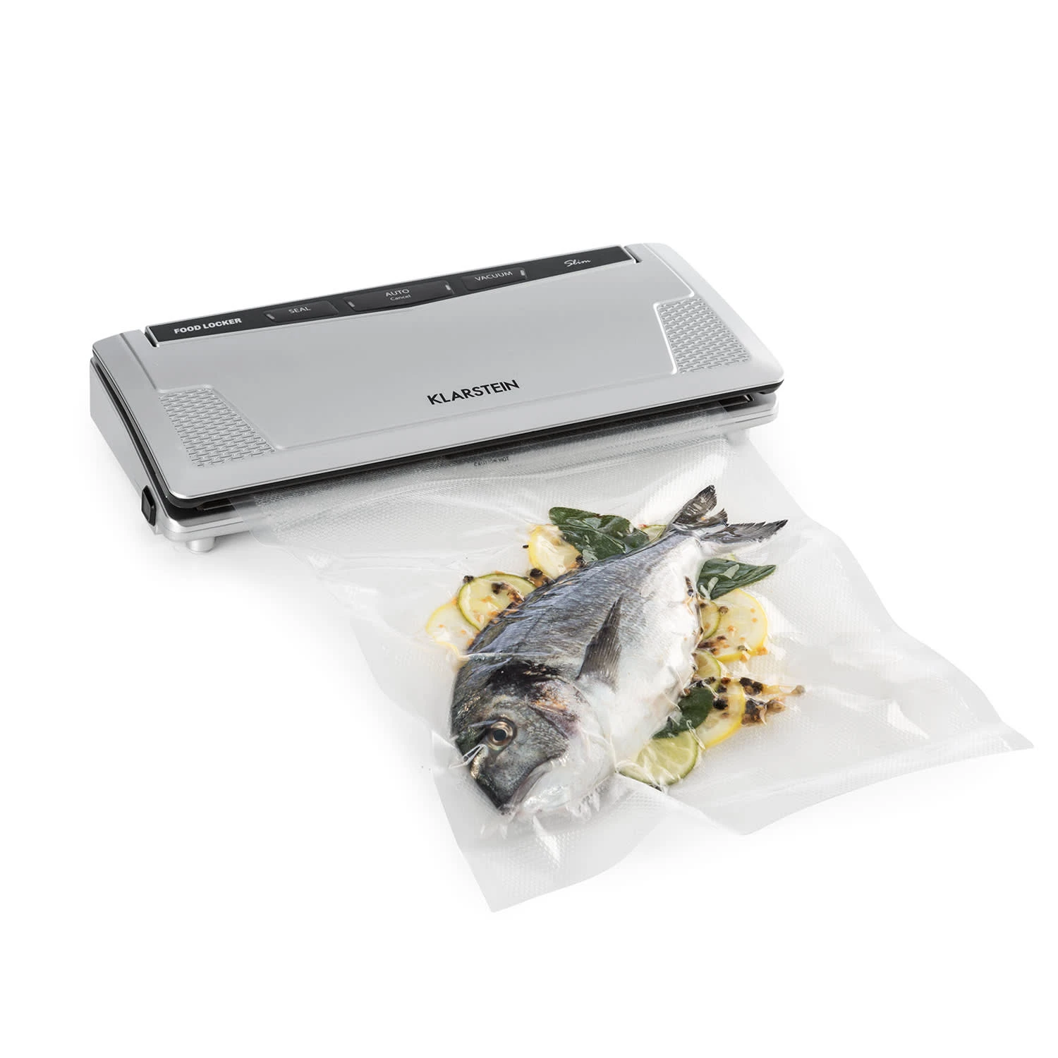 FoodLocker slim Vakuumierer 130W doppelte Schweißnaht FoodLocker Slim Vakuumierer 130W Doppelte Schweißnaht -Klarstein Verkaufs 10030778 yy 0001 titel