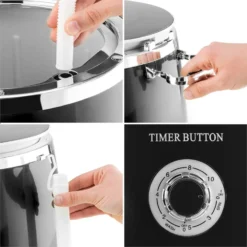 Ecowash-Pico Mini-Waschmaschine Schleuderfunktion 3,5 Kg 380W Schwarz -Klarstein Verkaufs 10030789 yy 0006 detail oneConcept Ecowash Pico Mini Waschmaschine schwarz