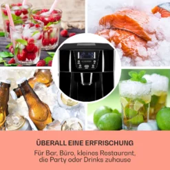 Ice Volcano 2G Eismaschine LED 12kg Je 24h 2l 6-12min Schwarz 2 Ice Volcano 2G Eismaschine LED 12kg Je 24h 2l 6-12min Schwarz -Klarstein Verkaufs 10030844 DE 0003 usp